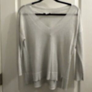 WHBH Light Gray V-Neck Women's Sweater